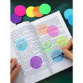 160pcs Round Waterproof Transparent Stickers, Semi-Transparent Page Marker & Sticky Notes For Office & School Supplies Back To School