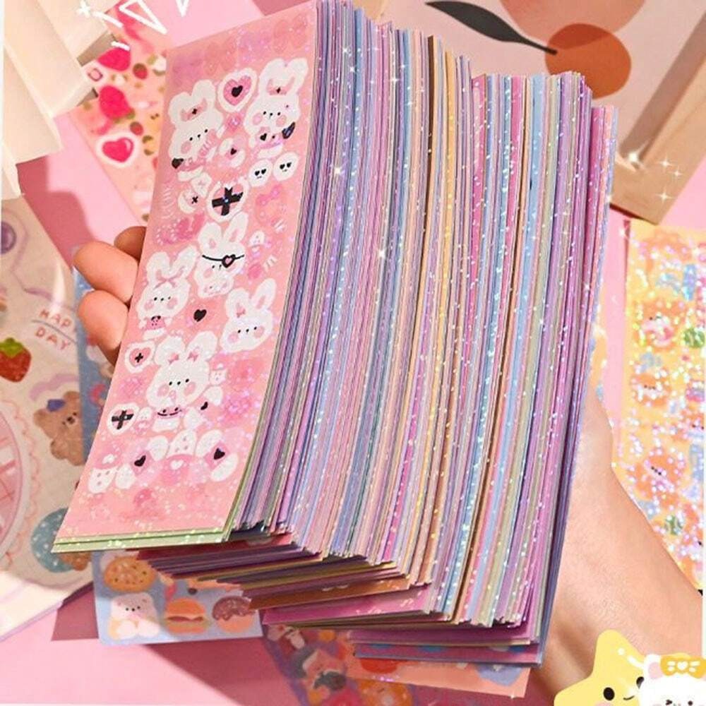 Cute Cartoon Stickers, Adhesive Decals, Party DIY Stickers, Fun Lovely Theme, For Scrapbook, Luggage, Halloween Decoration, Craft Supplies School Supplies