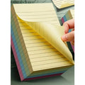 10/100 Sheets Lined Sticky Notes, 4 Colors Portable Student Note Marking Writing Stickers, Self-Adhesive Easy To Stick, Office Home School Use, 2 Sizes Available, Office Assistant, School Supplies, Back To School Season