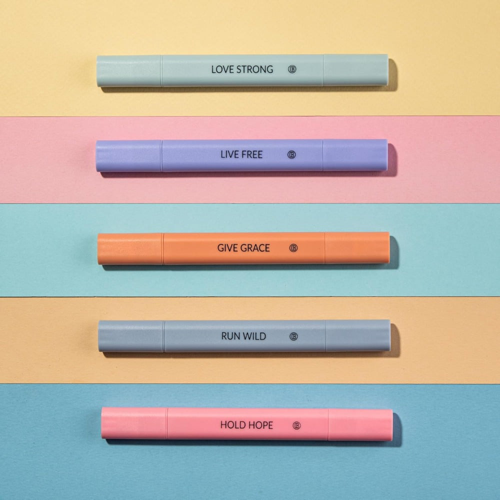Highlighters Assorted Colors, 5 Pack No Bleed Dual Tip Aesthetic Pastel Highlighter Pens for Journaling, Note Taking, School, Bible Study Supplies and Accessories (Dawn)
