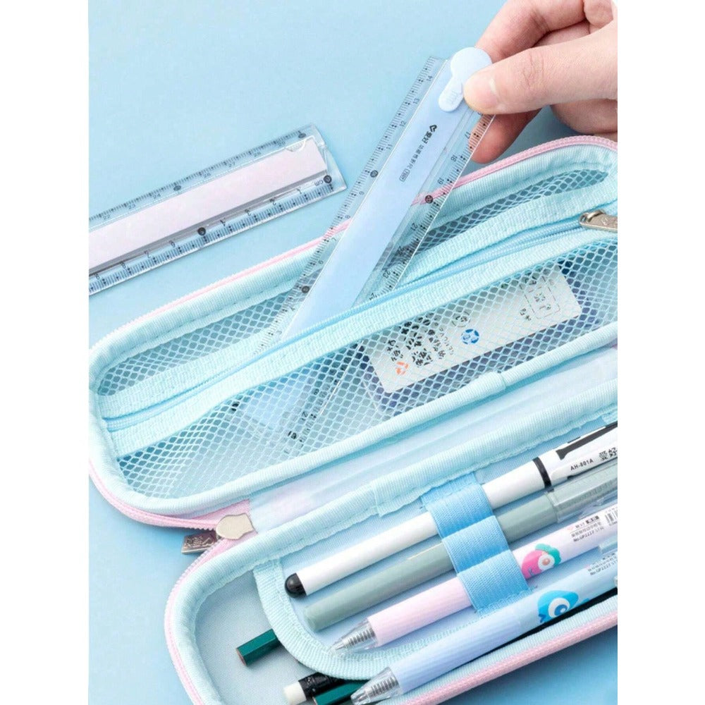 1pc Folding Ruler, Colorful Ruler For Students, Plastic Ruler, Multi-Color Available, For Geometric Drawing And Illustration, Office Stationery Measuring Ruler Back To School,Rulers