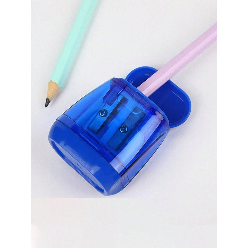 Manual Pencil Sharpeners - Dual Hole Portable Design, Suitable For Kids, Students, Classroom And Home Office (Random Color), Back To School Season