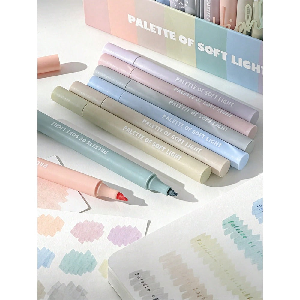 16/8/1pc Ultra-Soft Tip "Soft Glow" Highlighter, Perfect For Students And Office Workers, Ideal For Doodling, Journaling, Marking And Writing. Can Be Used As School Supplies, Holiday Gifts, Student Stationery, Back To School Gifts, Art Supplies And More.