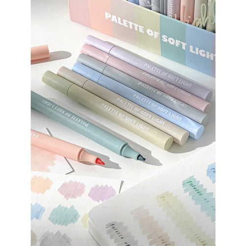 16/8/1pc Ultra-Soft Tip "Soft Glow" Highlighter, Perfect For Students And Office Workers, Ideal For Doodling, Journaling, Marking And Writing. Can Be Used As School Supplies, Holiday Gifts, Student Stationery, Back To School Gifts, Art Supplies And More.