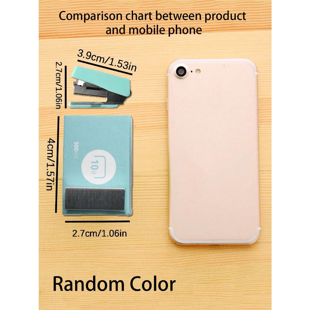 1set Random Color Stapler With Staple,Back To School,School Supplies