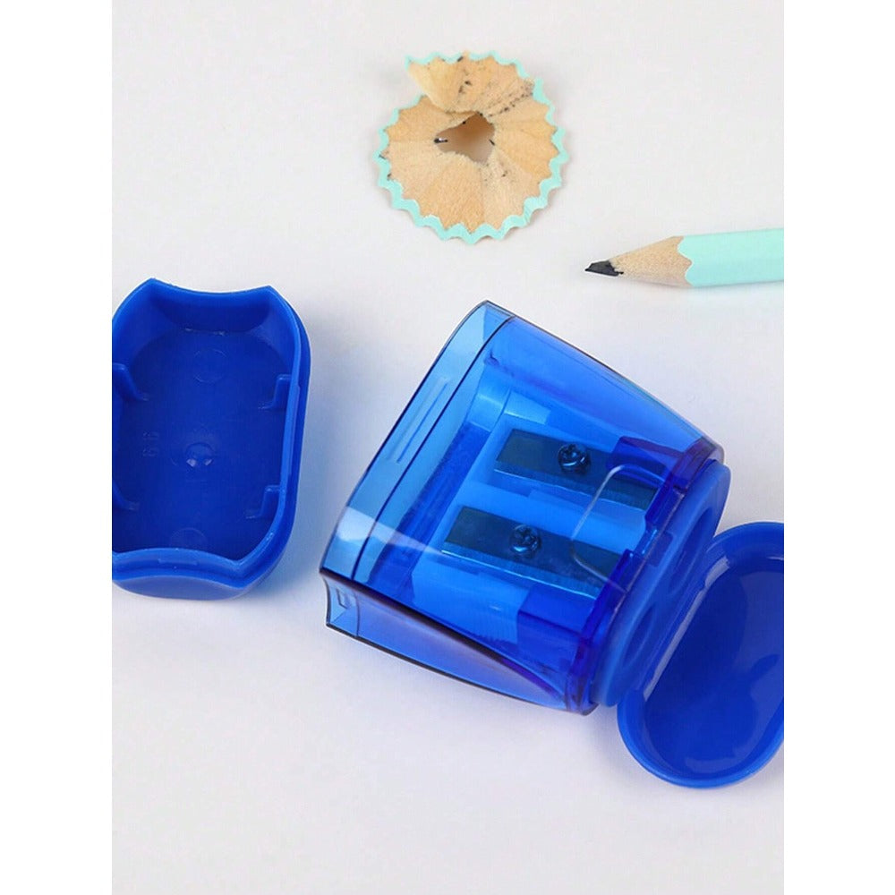 Manual Pencil Sharpeners - Dual Hole Portable Design, Suitable For Kids, Students, Classroom And Home Office (Random Color), Back To School Season