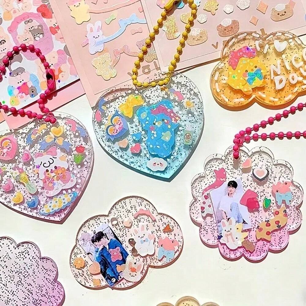 Cute Cartoon Stickers, Adhesive Decals, Party DIY Stickers, Fun Lovely Theme, For Scrapbook, Luggage, Halloween Decoration, Craft Supplies School Supplies