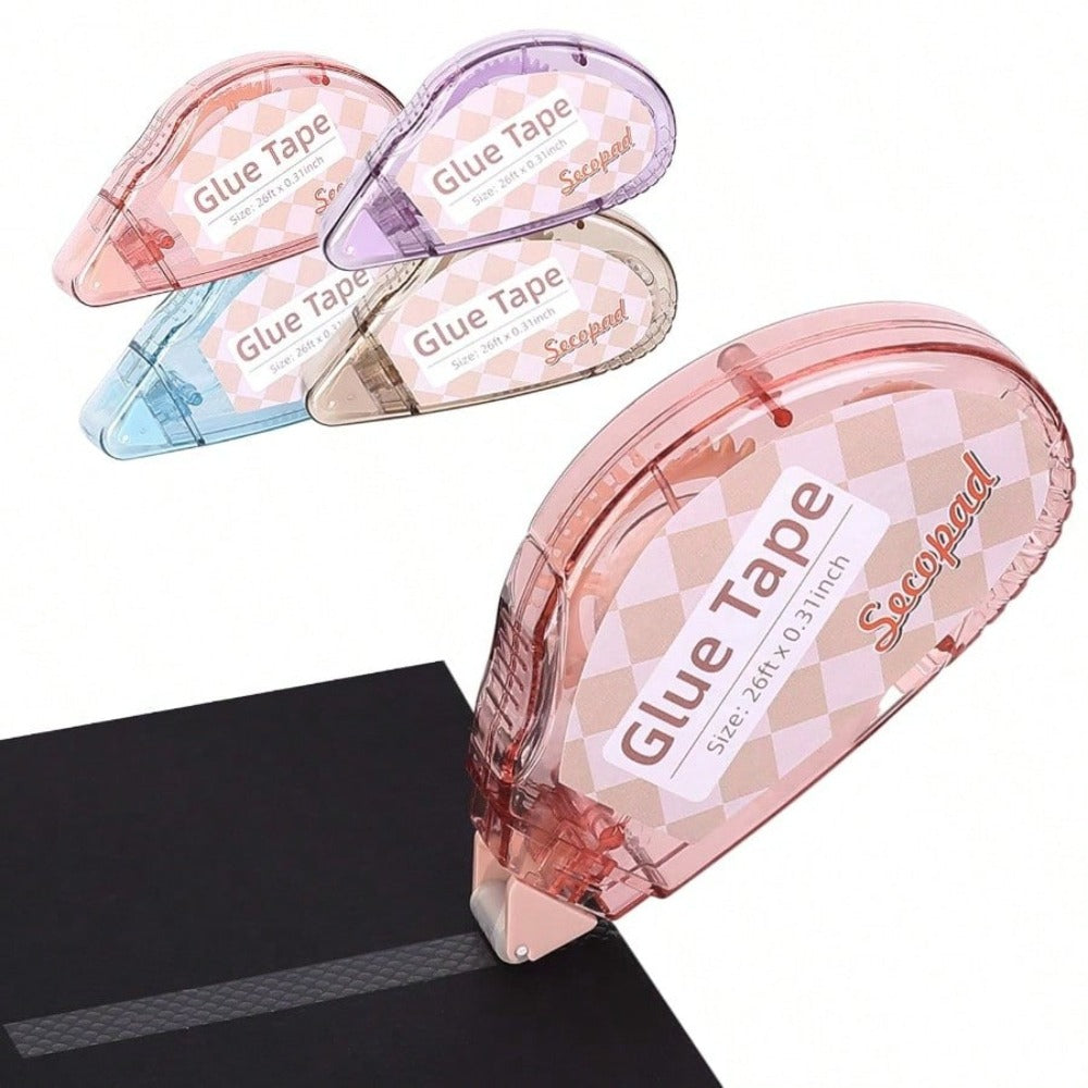 1pcs Double Sided Tape, Suitable For Handicrafts (Applicable Scenes: Scrapbooking Tape, General Purpose Tape, Scrapbooking Roll Supplies, Diary Decoration, Office And Teaching Supplies; Suitable For Adults And Students), Size: 0.3 Inch * 26 Feet