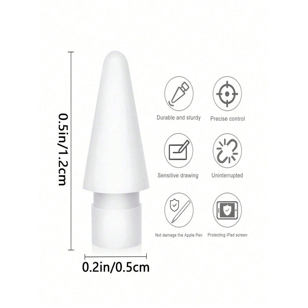 1/4/6/8/12pcs Upgraded Replacement Tips, Compatible With Apple Pencil Pro, Apple 2nd/1st Gen USB-C And Crayon Digital Pens, With Storage Box Needle-Shaped Tips, Pro Pen Set